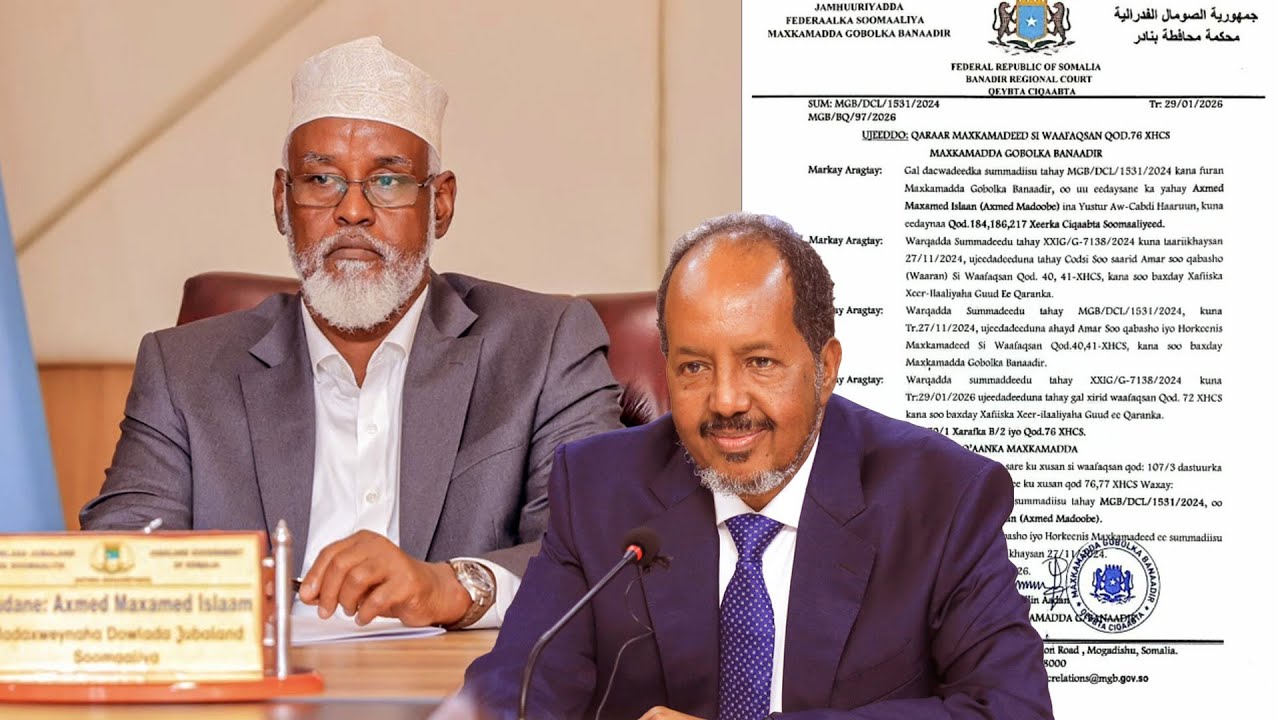 DEG DEG Daawo Axmed Madoobe oo Waarankii laga qaaday Xasan Sheekh oo Dacwadii ka laabtay