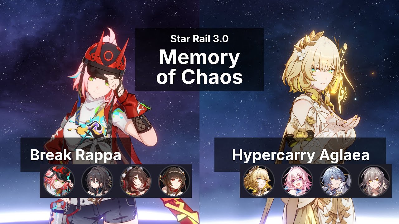 Memory of Chaos 3.0 - E0S1 Rappa/Ruan Mei/Fugue/Lingsha & E0S1 Aglaea/March/Sunday/RMC 5 Cycles