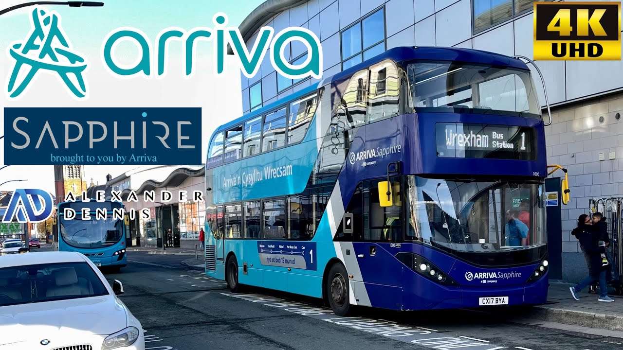 [Arriva Wales: Sapphire 1 Chester Rail Station to Wrexham via Pulford & Marford] ADL Enviro400 City