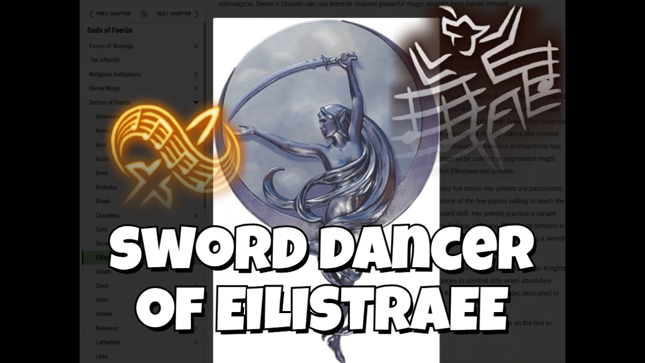 The Sword Dancer of Eilistraee: Lore & Build Guide | Heroes of Faerûn (5.5e)