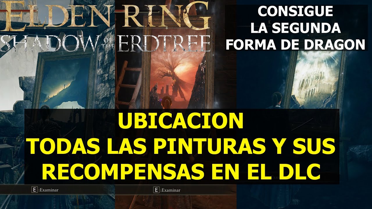 Elden Ring Shadow of the Erdtree TODAS las PINTURAS y sus recompensas (dlc)