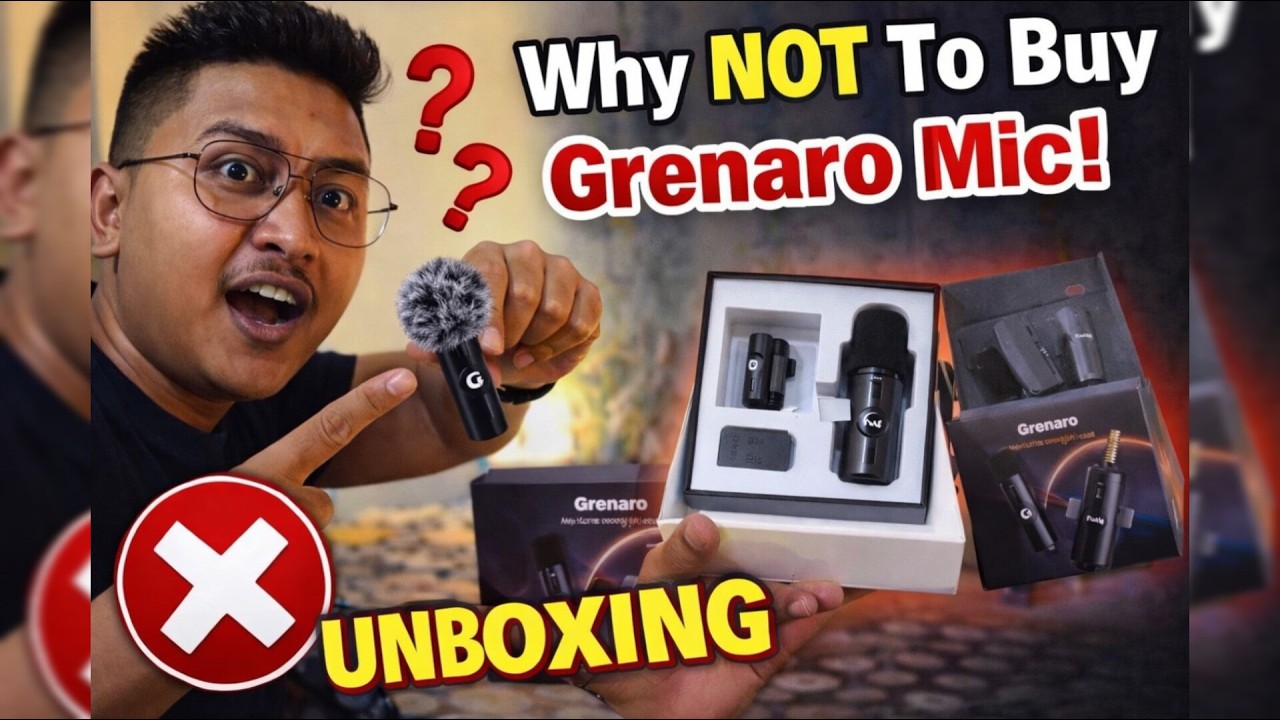 BUDGET  MIC  UNBOXING FOR  BEGINNER YOUTUBER || GRENARO