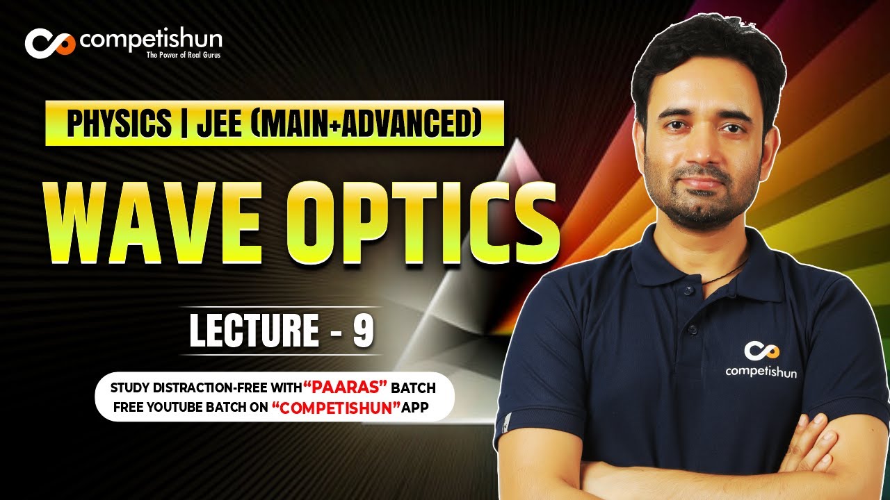 9 Polarisation / Polarization of light | Brewster angle | Malu's law | Wave optics | JEE main