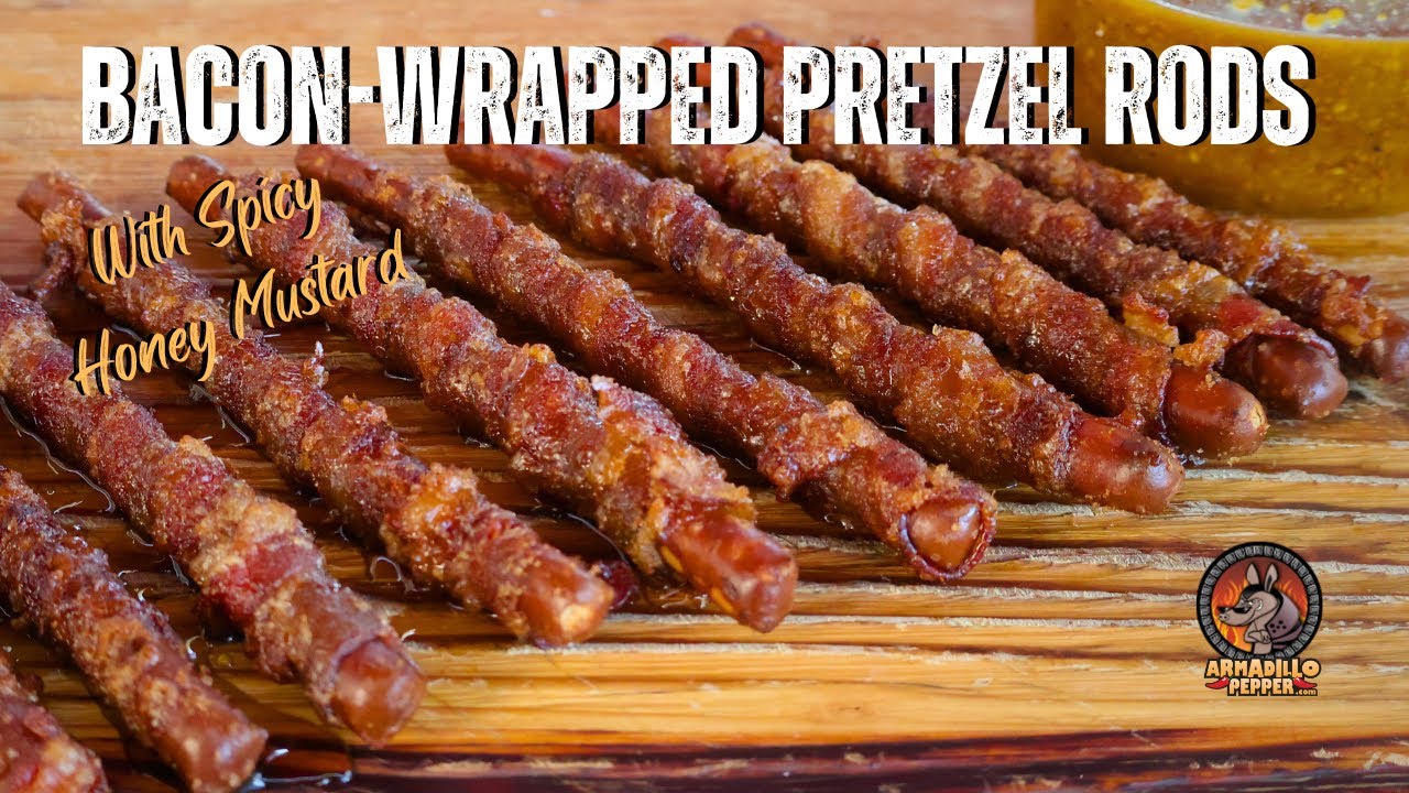 Bacon Wrapped Pretzel Rods | SUPER BOWL APPETIZER