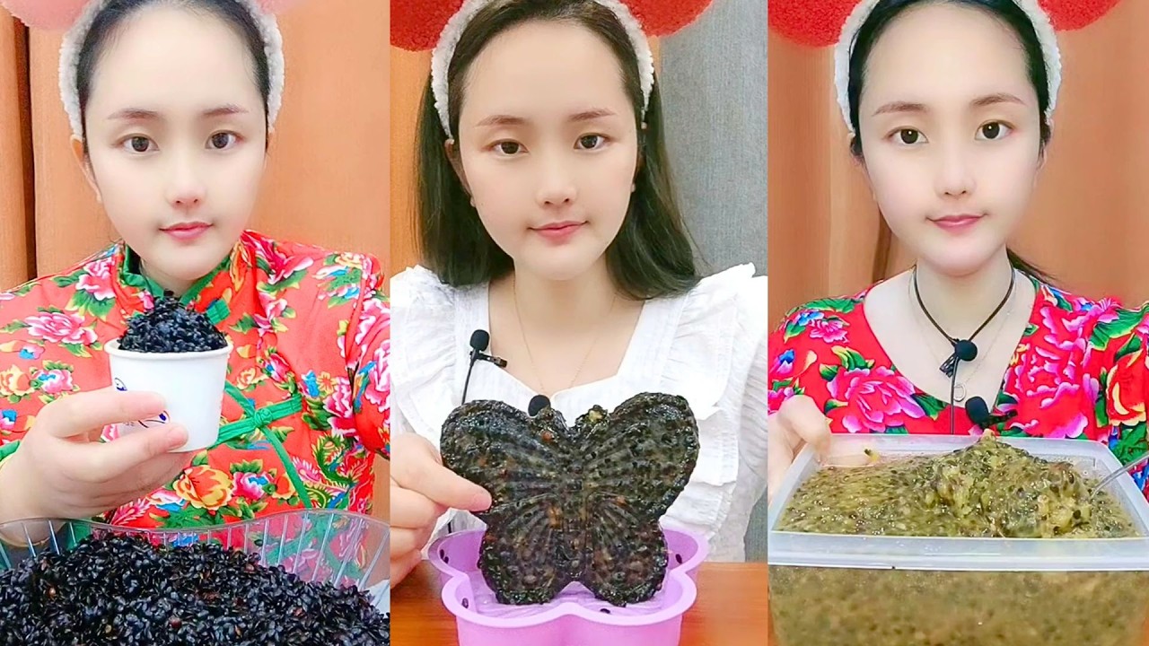 Chinese Passion Fruit Grain Mix ASMR Eating Show #119