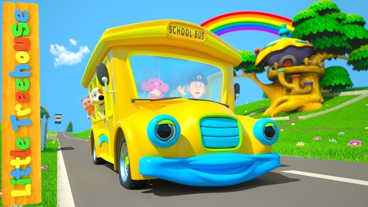 Wheels On The Bus | Nursery Rhymes Songs for Children | Kindergarten Cartoons by Little Treehouse