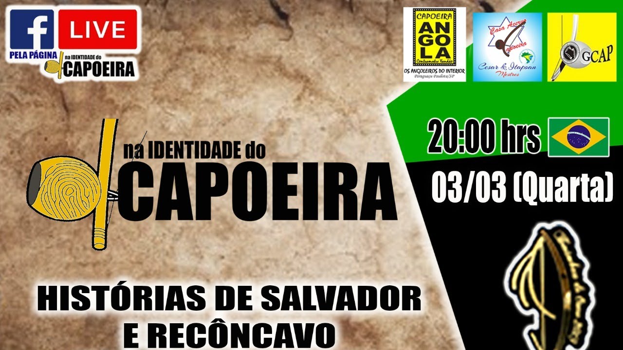 191&ordf; LIVE NA IDENTIDADE DO CAPOEIRA - CMESTRE FLY (ESTUDOS NA BAHIA)