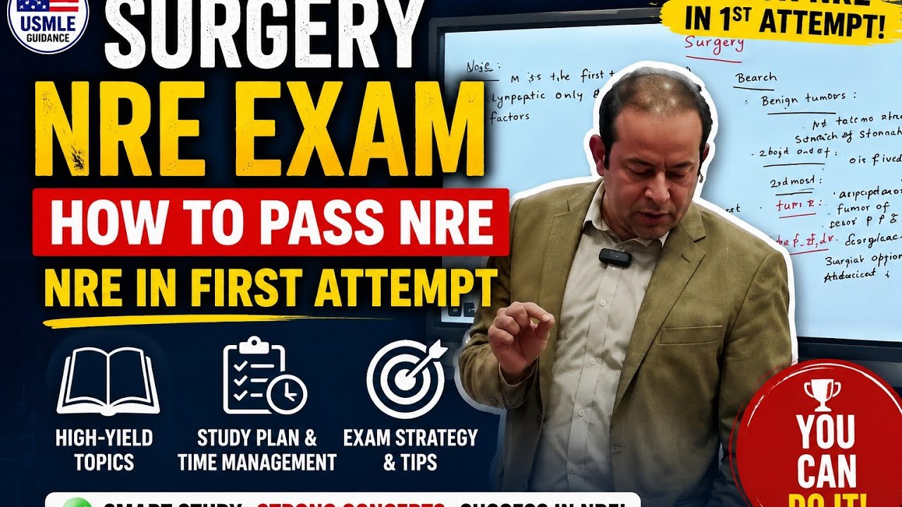 Surgery Lecture 4 for NRE Step 1 || NRE Exam || PMC Pakistan Medical Commission || Dr Sadiq Ali