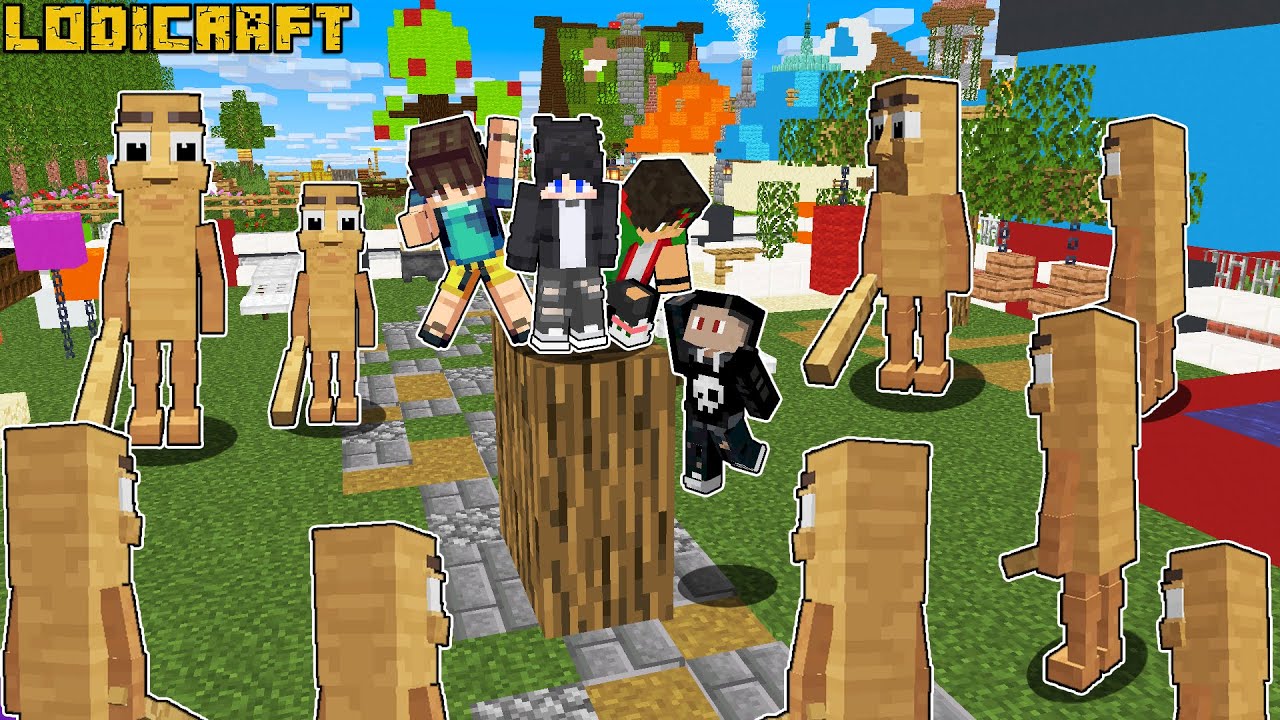 SOURROUNDED by Tung Tung Tung SAHUR in Minecraftt ( Tagalog )