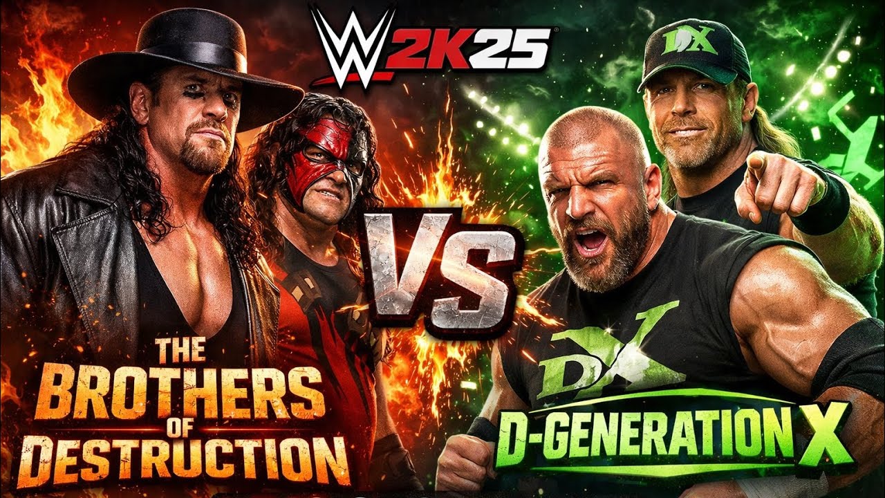 BROTHERS OF DESTRUCTION vs. D-GENERATION X | WWE 2K25 Epic Dream Match