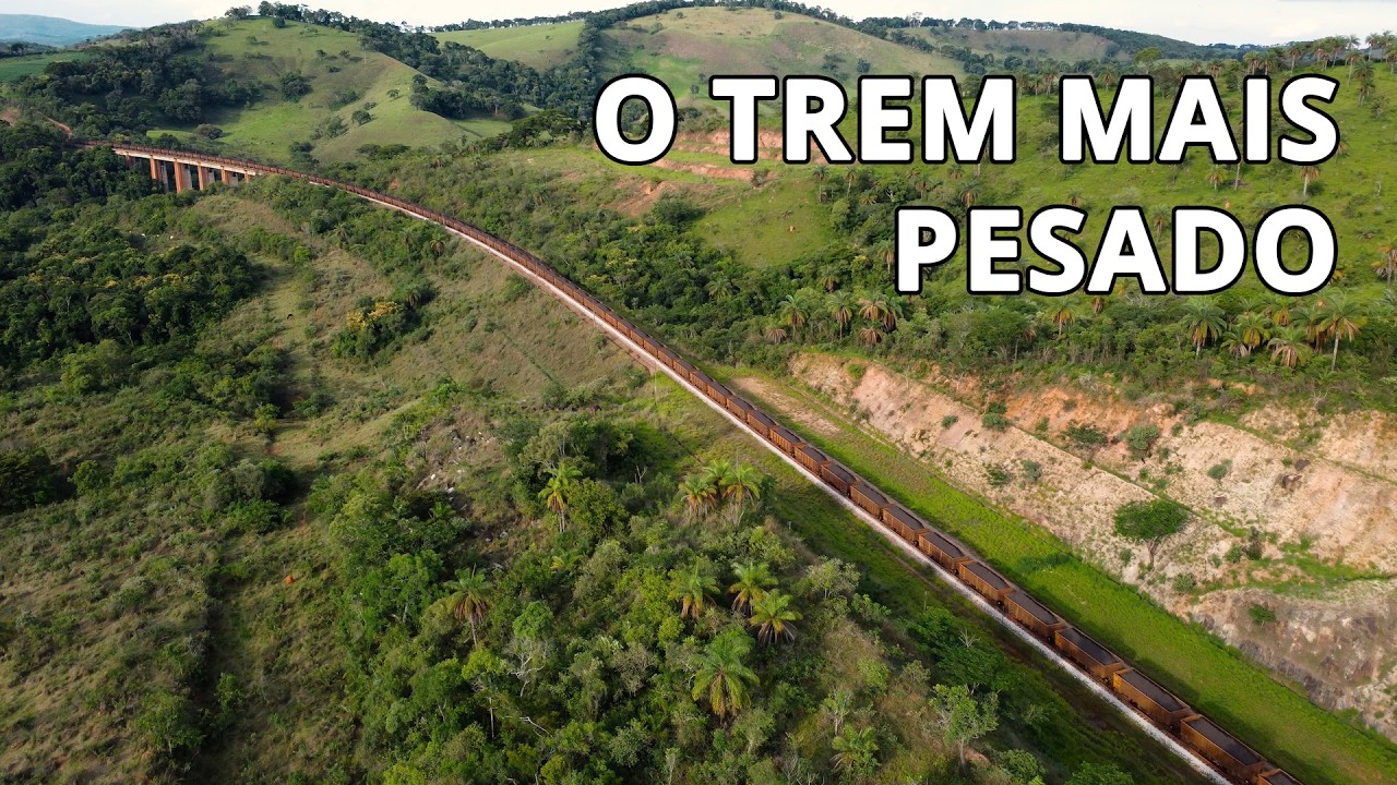 Esse Trem é ABSURDO! 😱 272 VAGÕES EM ALTA VELOCIDADE 🚂 | O Mais Pesado da MRS