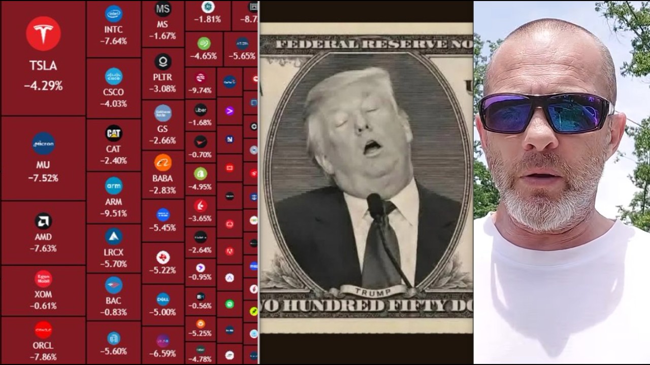 ABSOLUTE BLOODBATH: One TRILLION Dollars Wiped from US Stock Market Within Hours, Trump Dumbfounded