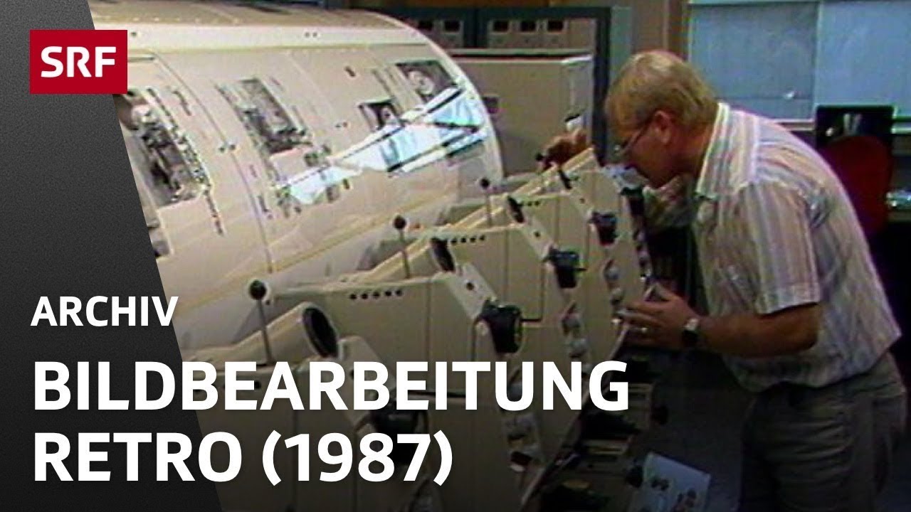 Foto-Bearbeitung am Computer (1987) | Elektronische Bildbearbeitung (EBV) | SRF Archiv