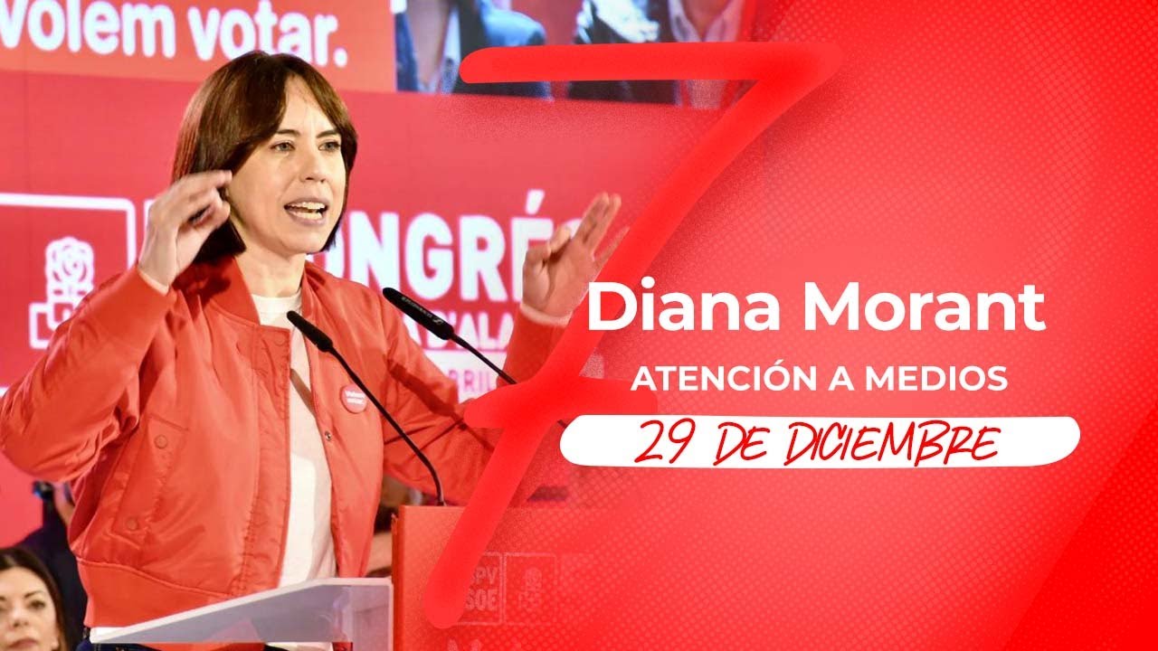 Atención a medios de Diana Morant desde Valencia