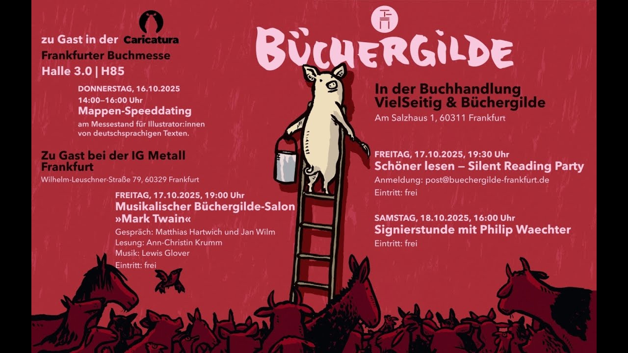 Büchergilde-Salon Mark Twain zur Frankfurter Buchmesse 2025