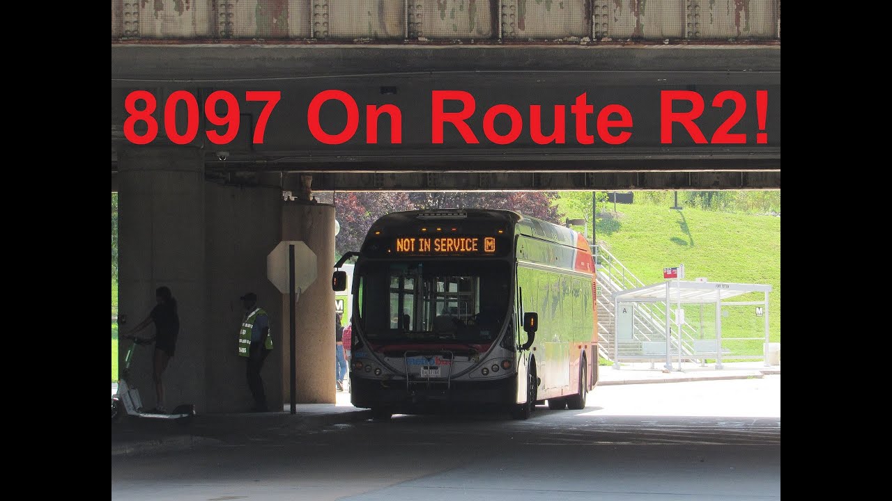 NeoplanDude | WMATA Metrobus 2014 NABI 42-BRT HEV #8097 On Route R2, To Fort Totten!