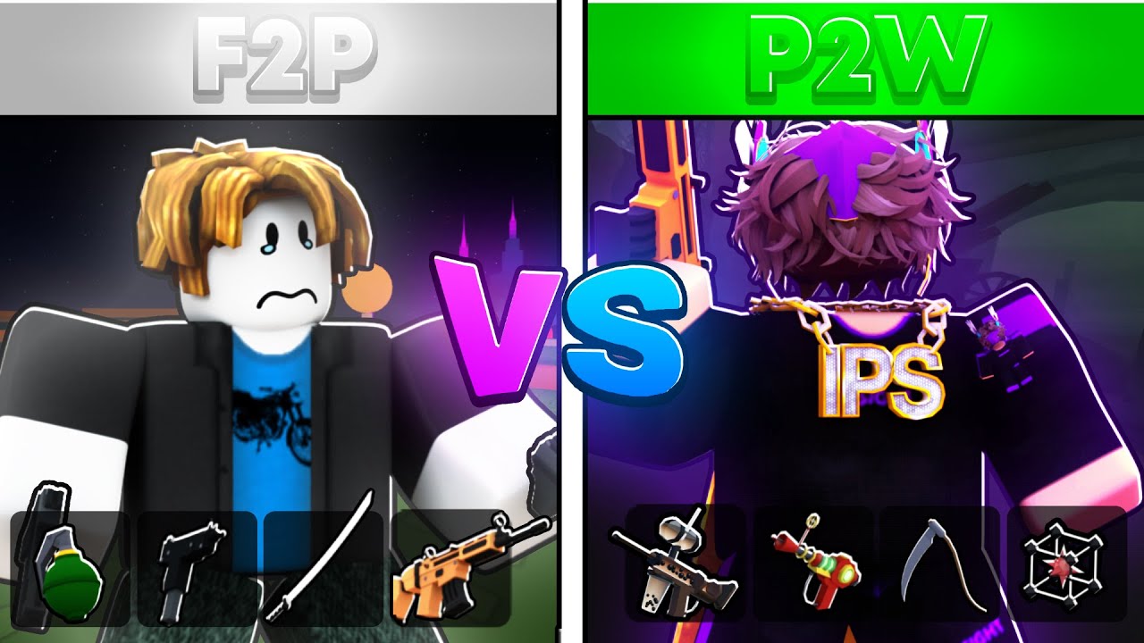 F2P vs P2W Loadouts In Roblox Rivals..