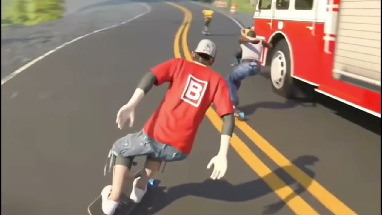 Downhill Race League gameplay