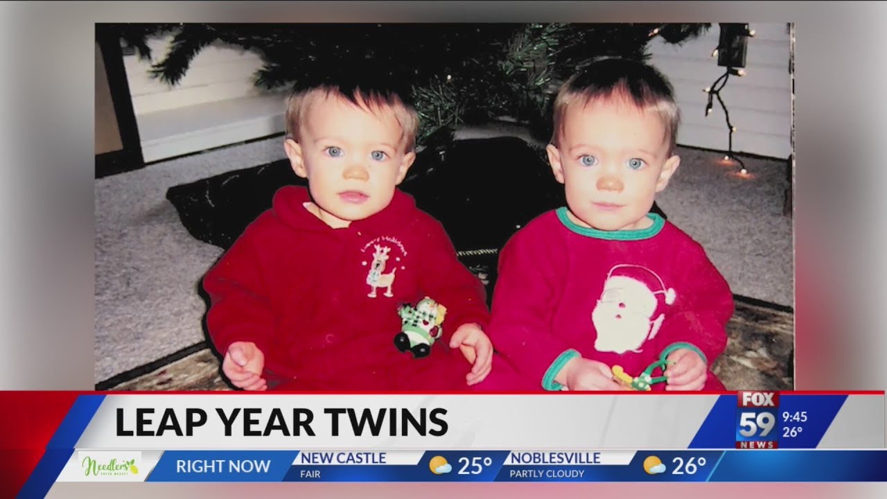 Leap year twins turn 4 on their 16th birthday!