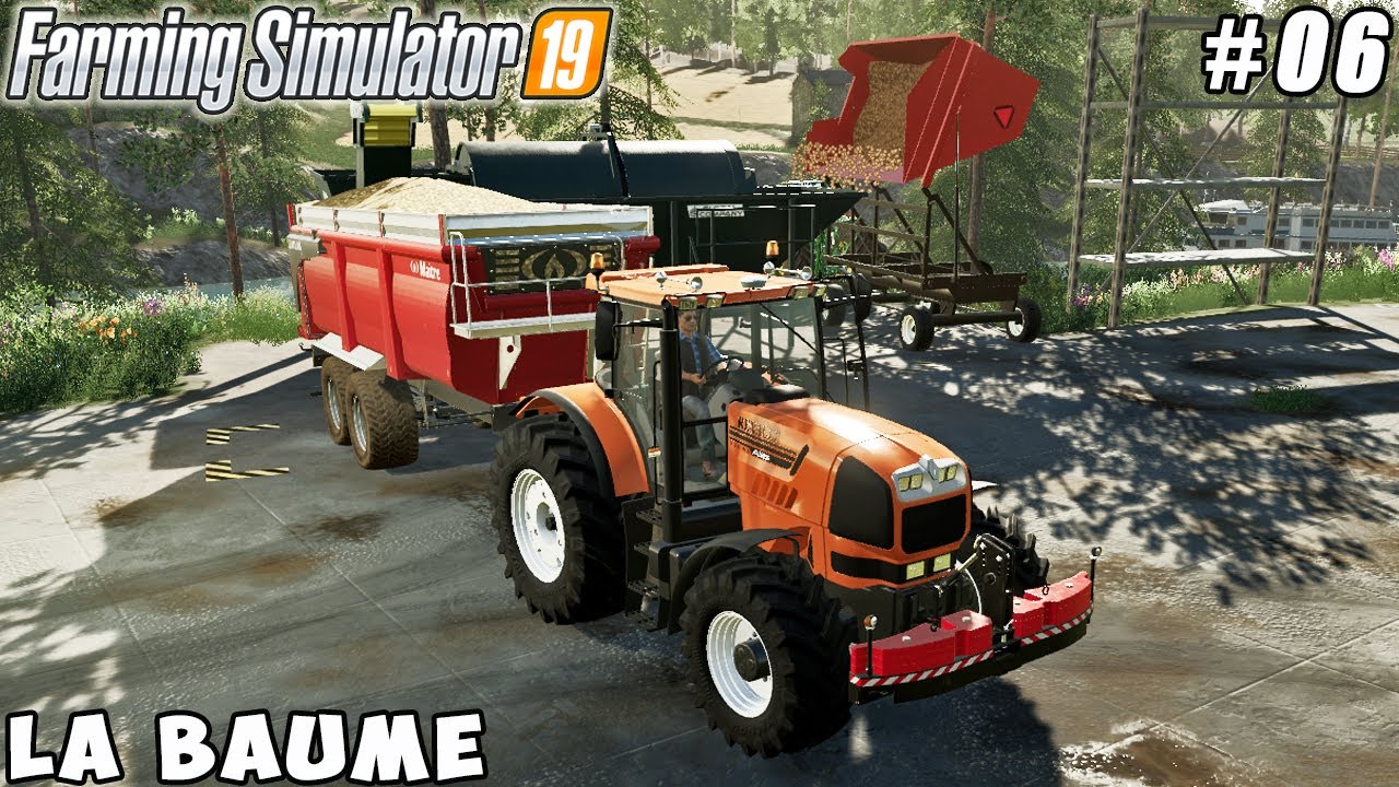 Washing and selling potatoes | La Baume Farm | Farming simulator 19 | Timelapse #06