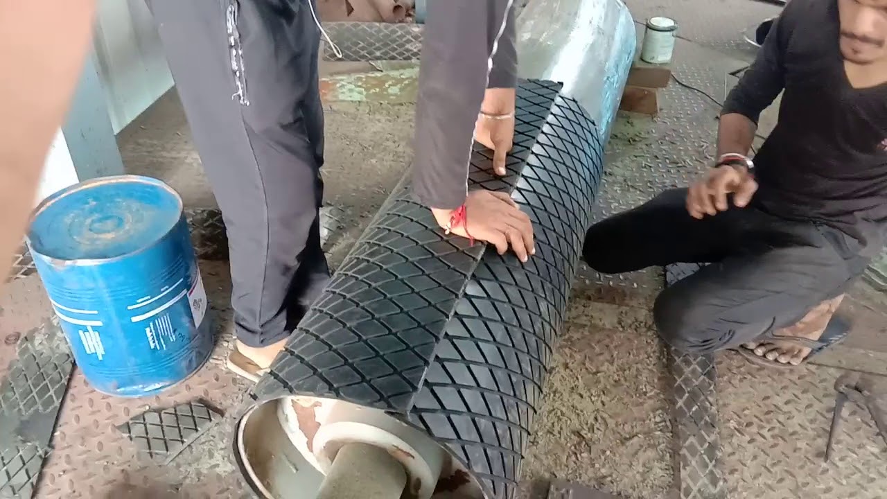 Diamond group pulley Lagging