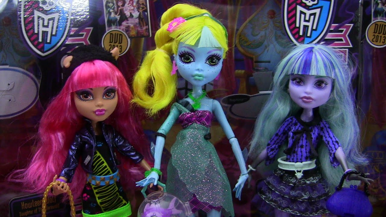 MONSTER HIGH 13 WISHES TWYLA HOWLEEN & LAGOONA COLLECTION VIDEO !!! :D!!