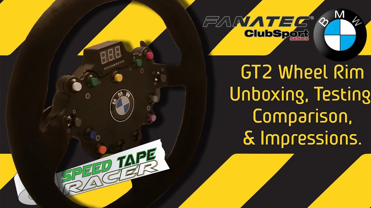 Fanatec Clubsport BMW GT2 wheel Unboxing, Testing & Impressions.