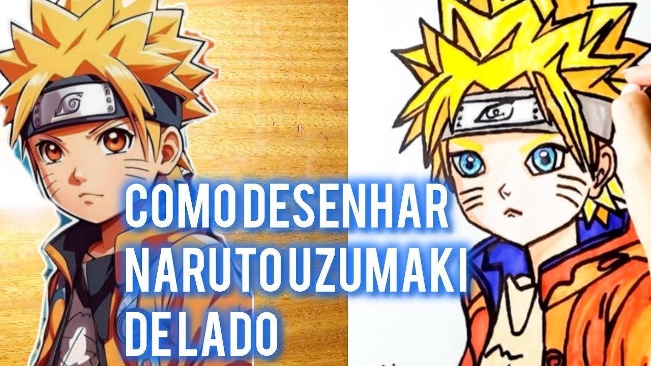 HOW TO DRAW NARUTO UZUMAKI FROM THE SIDE✨COMO DESENHAR NARUTO#anime #trending #drawing #viral #art 