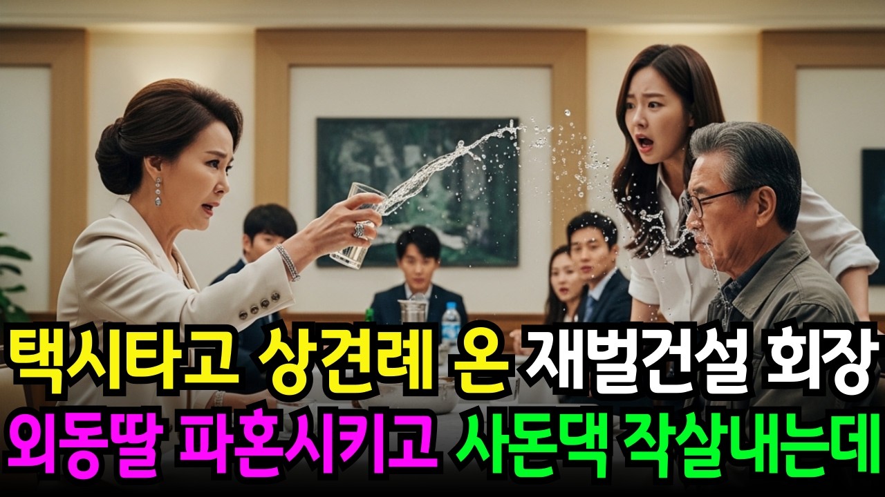 상견례 날 택시 타고 간 재벌건설 회장, 시작 7분만에 딸 파혼시킨 이유는?