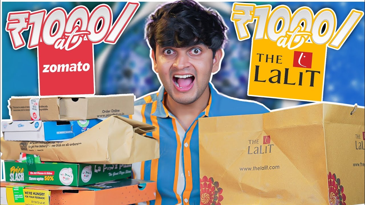Rs1000 at Zomato vs Rs1000 at a 5 Star Hotel