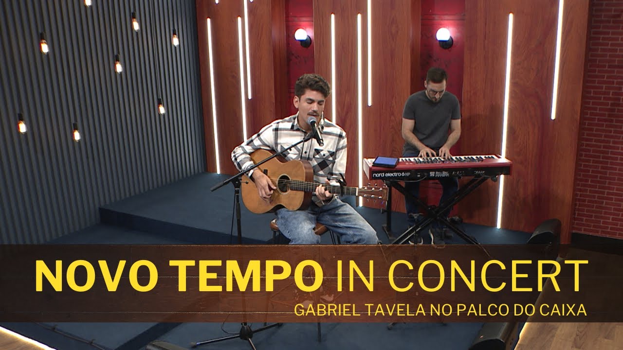 GRAVADORA NT,  GABRIEL TAVELA no Palco do Caixa de Música