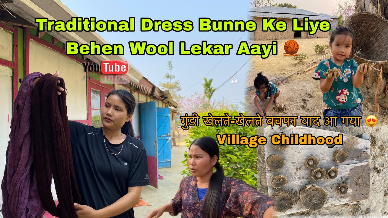 Traditional Dress Bunne Ke Liye Behen Le Aayi Wool 🧶 | Village Life