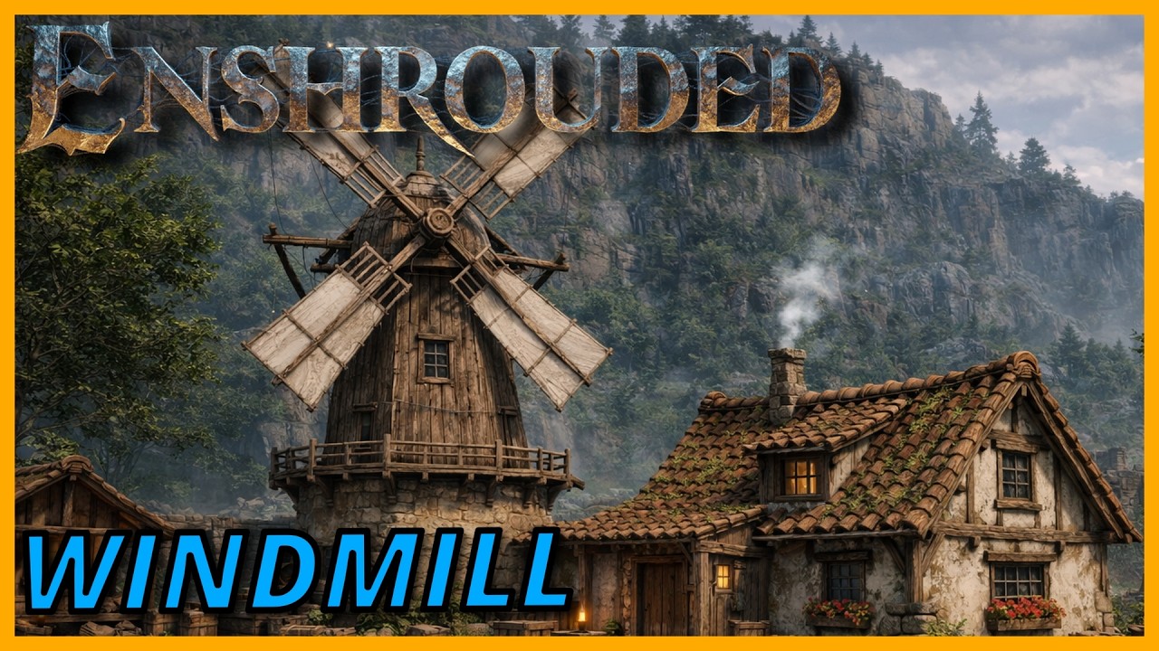 Building a Windmill | Enshrouded Medieval Village Build