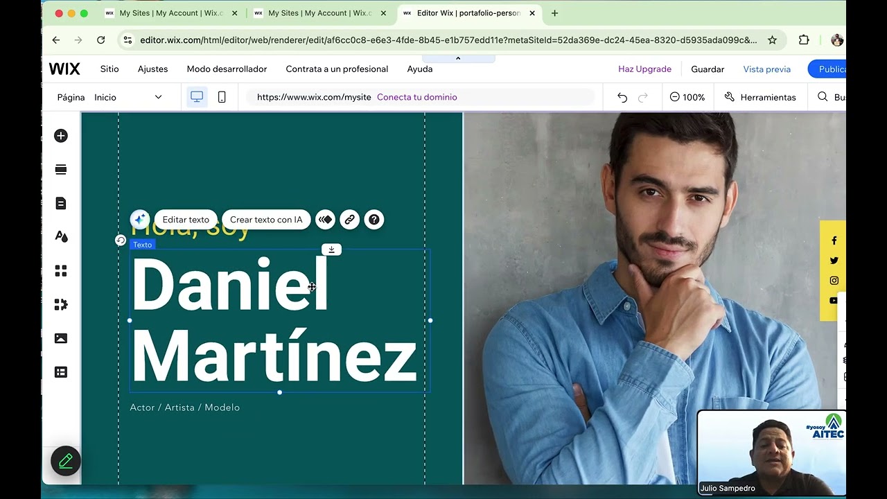 Wix, Herramienta para implementar su portafolio