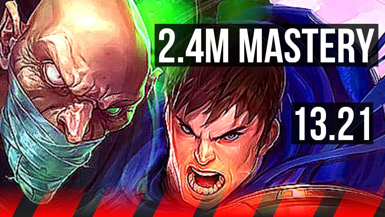 SINGED vs GAREN (TOP) | 2.4M mastery, 6/2/15, 400+ games | KR Master | 13.21