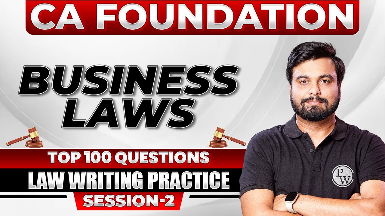 Business Laws Writing Practice Session ✍🏻 | Law Top 💯 Questions (Session 2) | CA Foundation