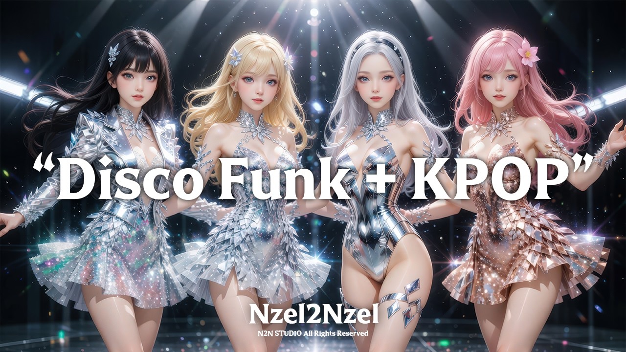 [AI KPOP]  틀어놓으면 신나고 즐거운 펑키, 디스코 댄스 뮤직 l Music Playlist l 1시간40분 #Nzel2Nzel #N2N STUDIO #music
