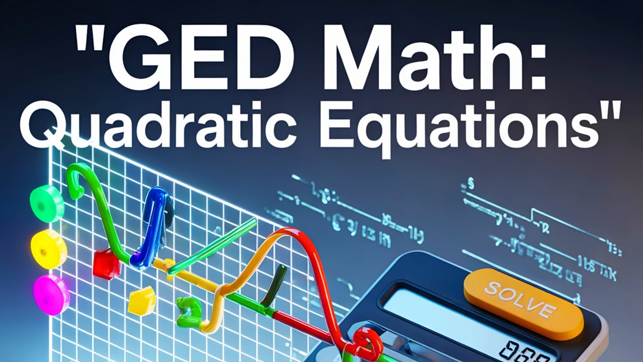GED Maths Quadratic Equations, Factoring & Functions GED Maths in English Complete Class