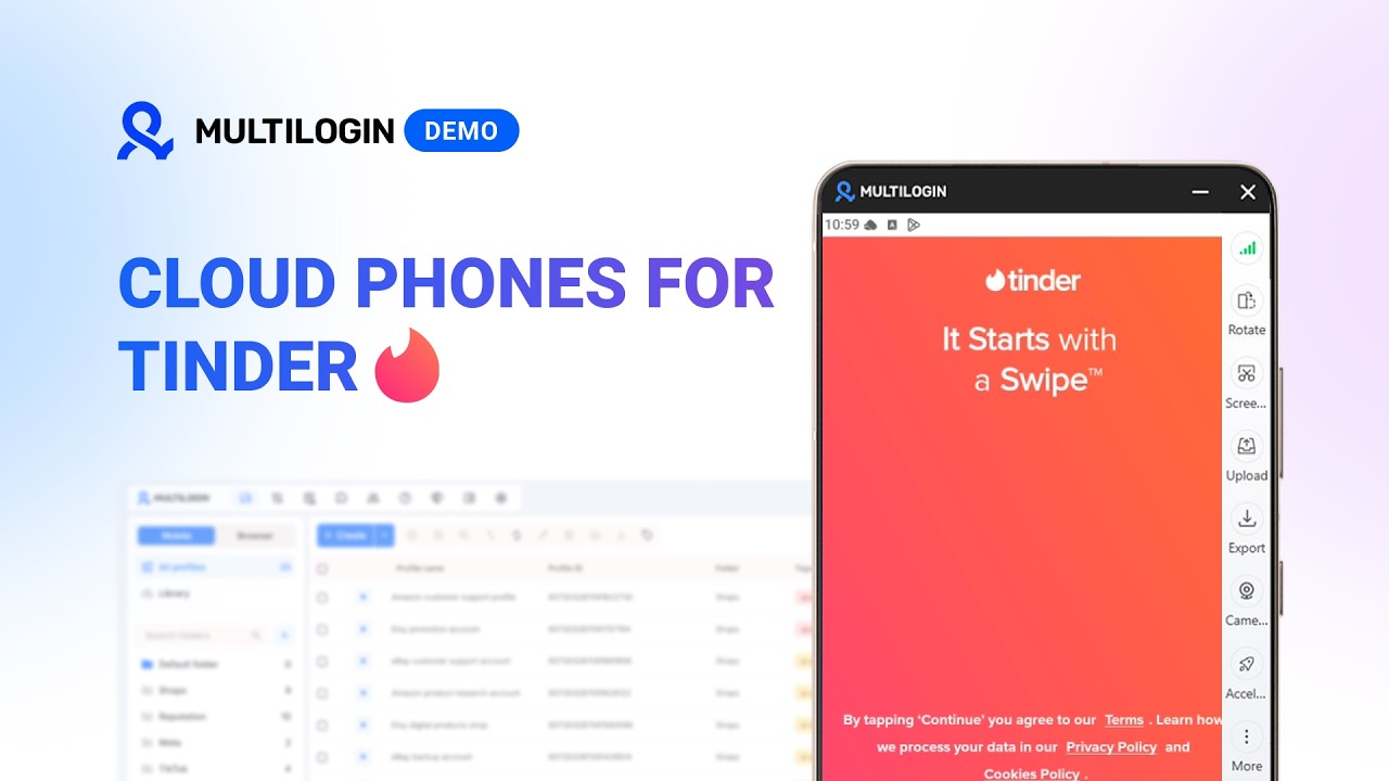 How to create Tinder multiple accounts setup using cloud phones in Multilogin