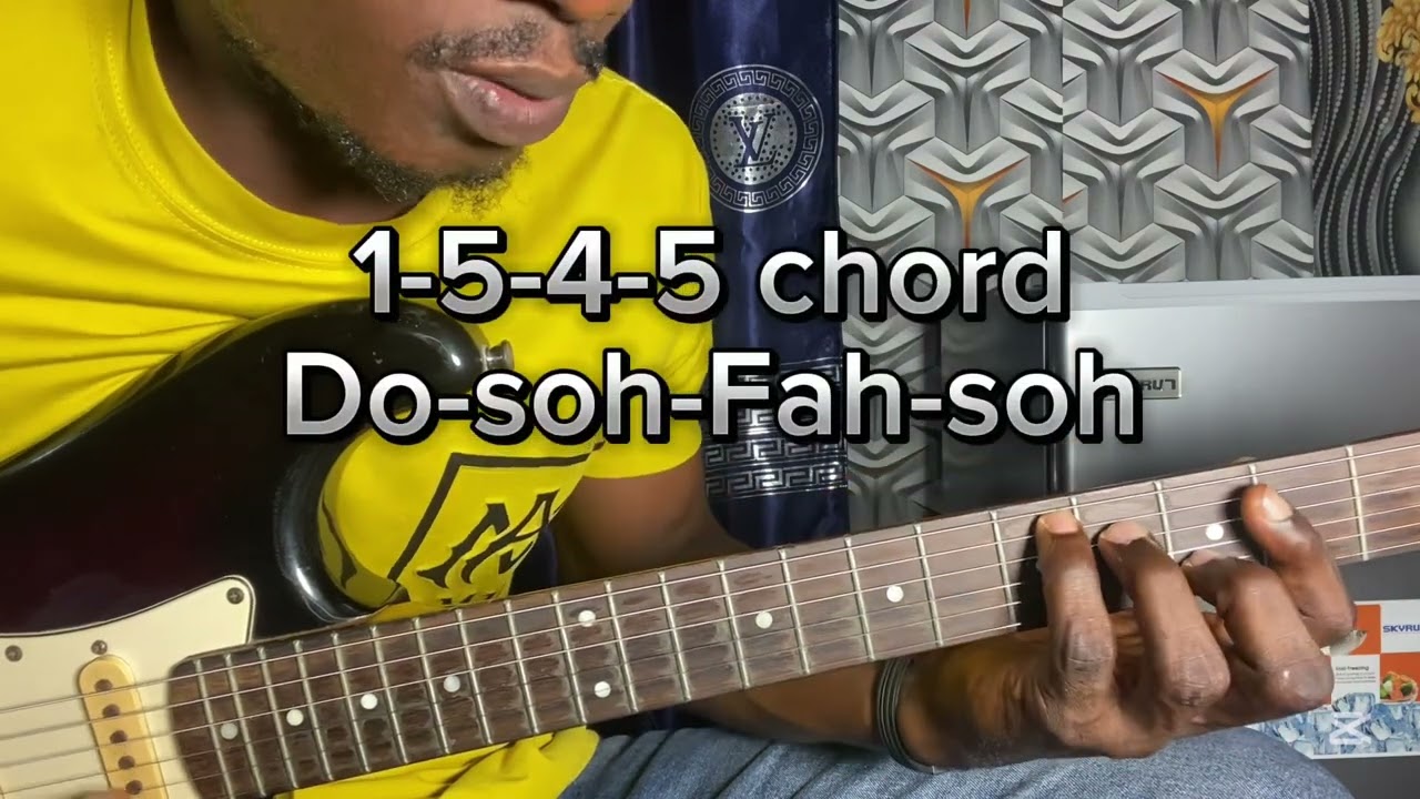 4 восхитительные гитарные линии для песни Makossa Praise (последовательность аккордов 1-5-4-5)