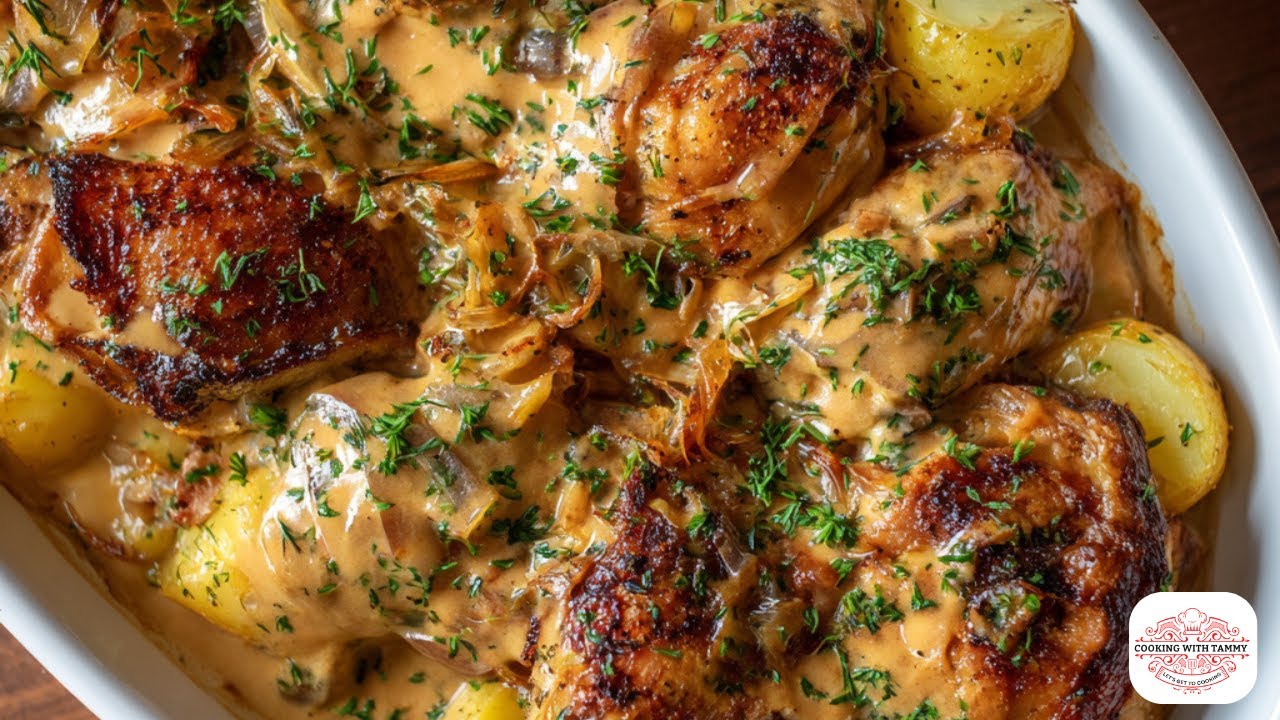 Smothered Chicken & Potatoes | Old-School Comfort Food