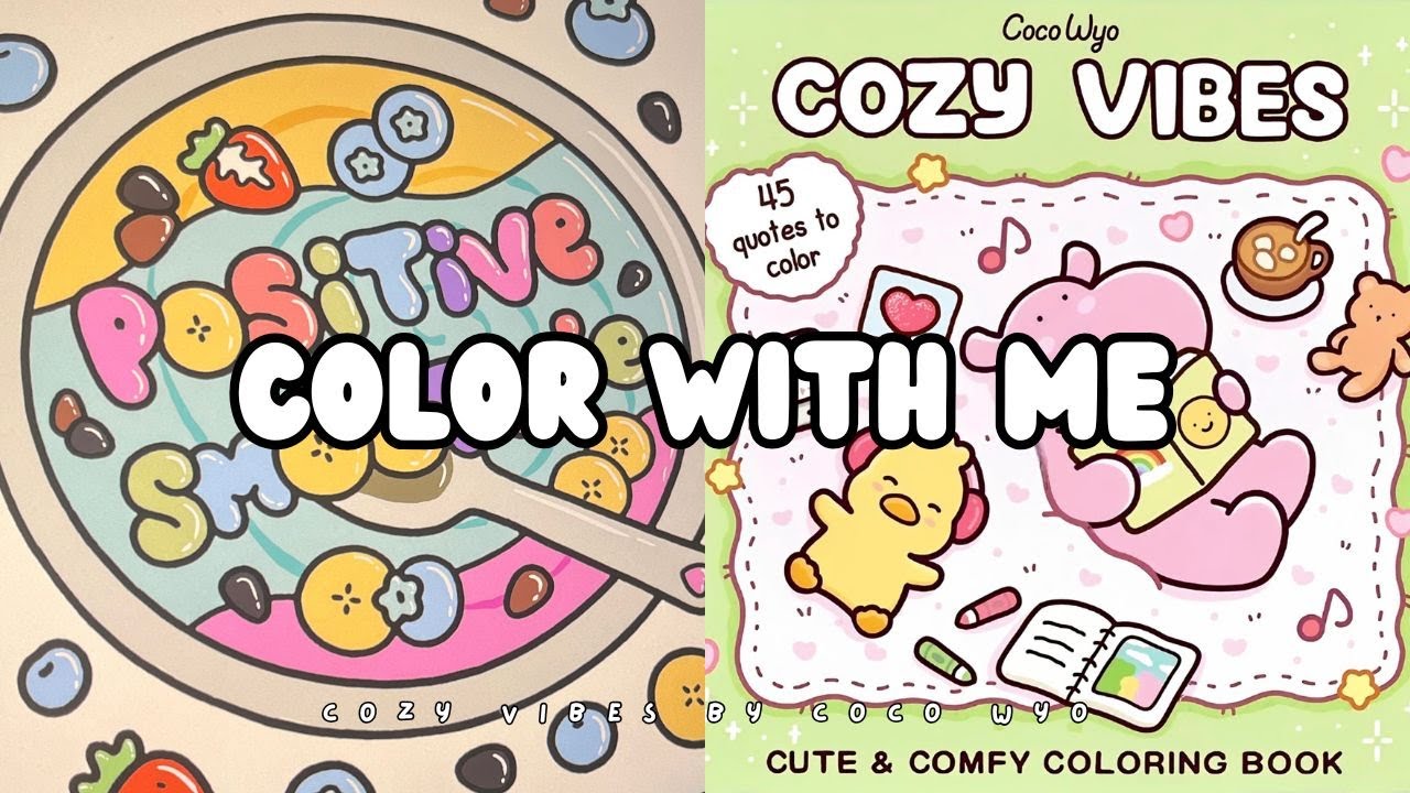 🎨✨ASMR Color with Me | No Music, No Talking | Digital on iPad Pro | Cozy Vibes by Coco Wyo