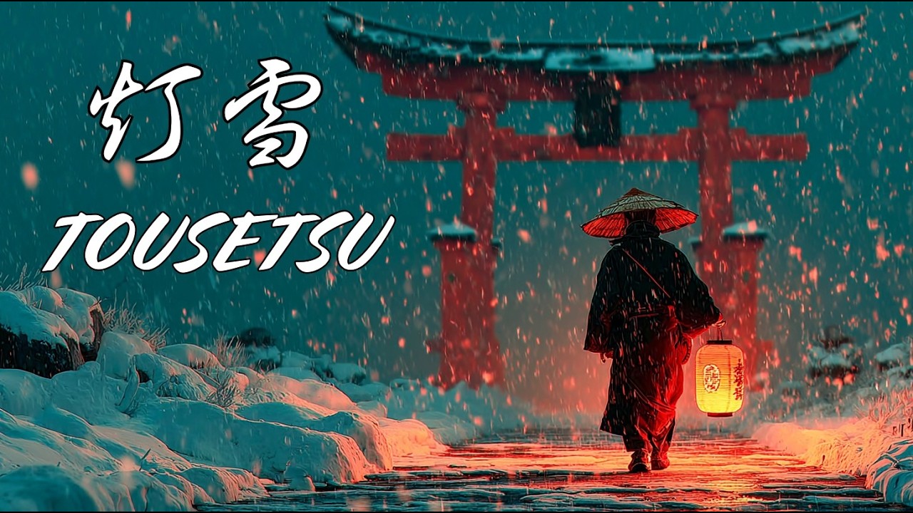 [TOUSETSU] Light in Falling Snow – 灯雪 |❄️ | Japanese Zen Music | relax think study work