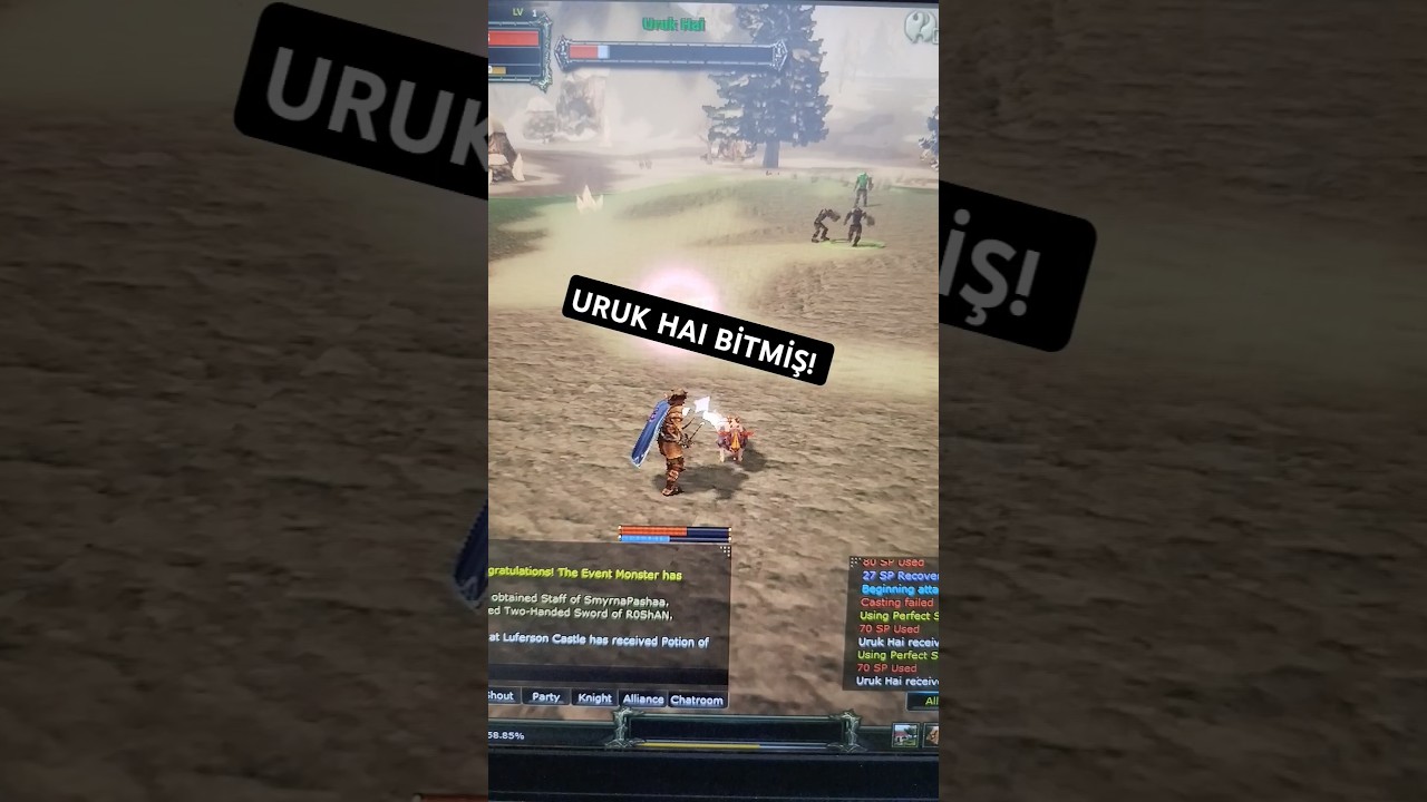 Knight Online, DESTAN Uruk Hai Slotunda Farm Attık.  #knightonline