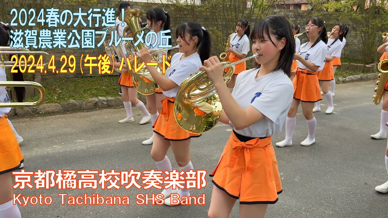 京都橘高校吹奏楽部 ブルーメの丘パレード2024.4.29(午後) Kyoto Tachibana SHS Band