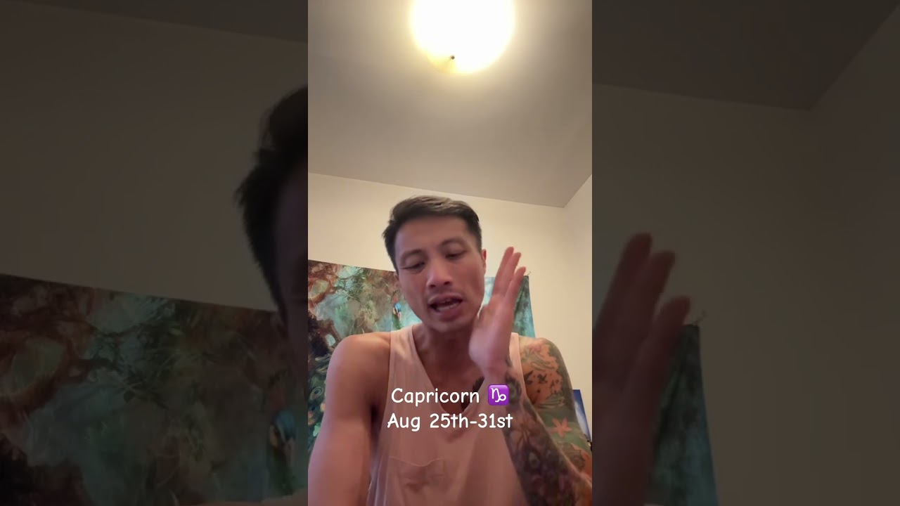 Capricorn ♑️, Weekly Reading, August 25th-31st