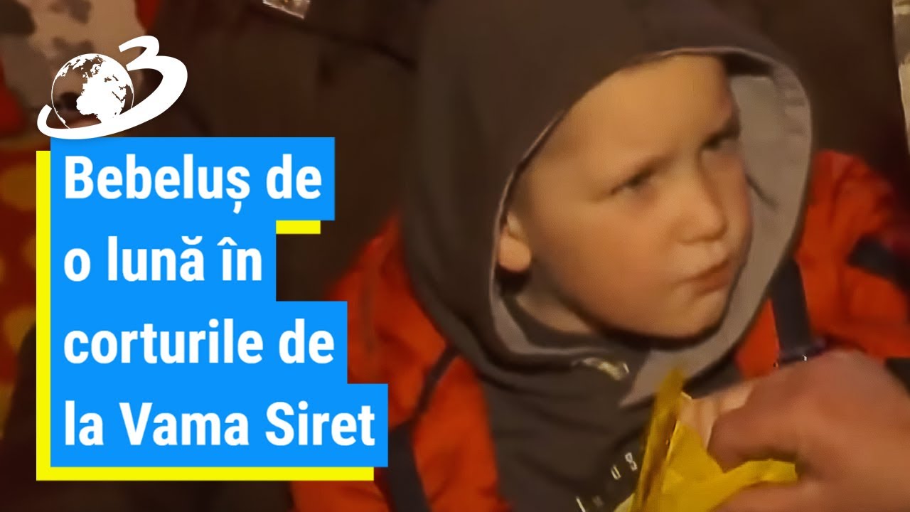Bebeluș de o lună în corturile de la Vama Siret: ”Aveți o inimă mare în România. Ne-ați ajutat”