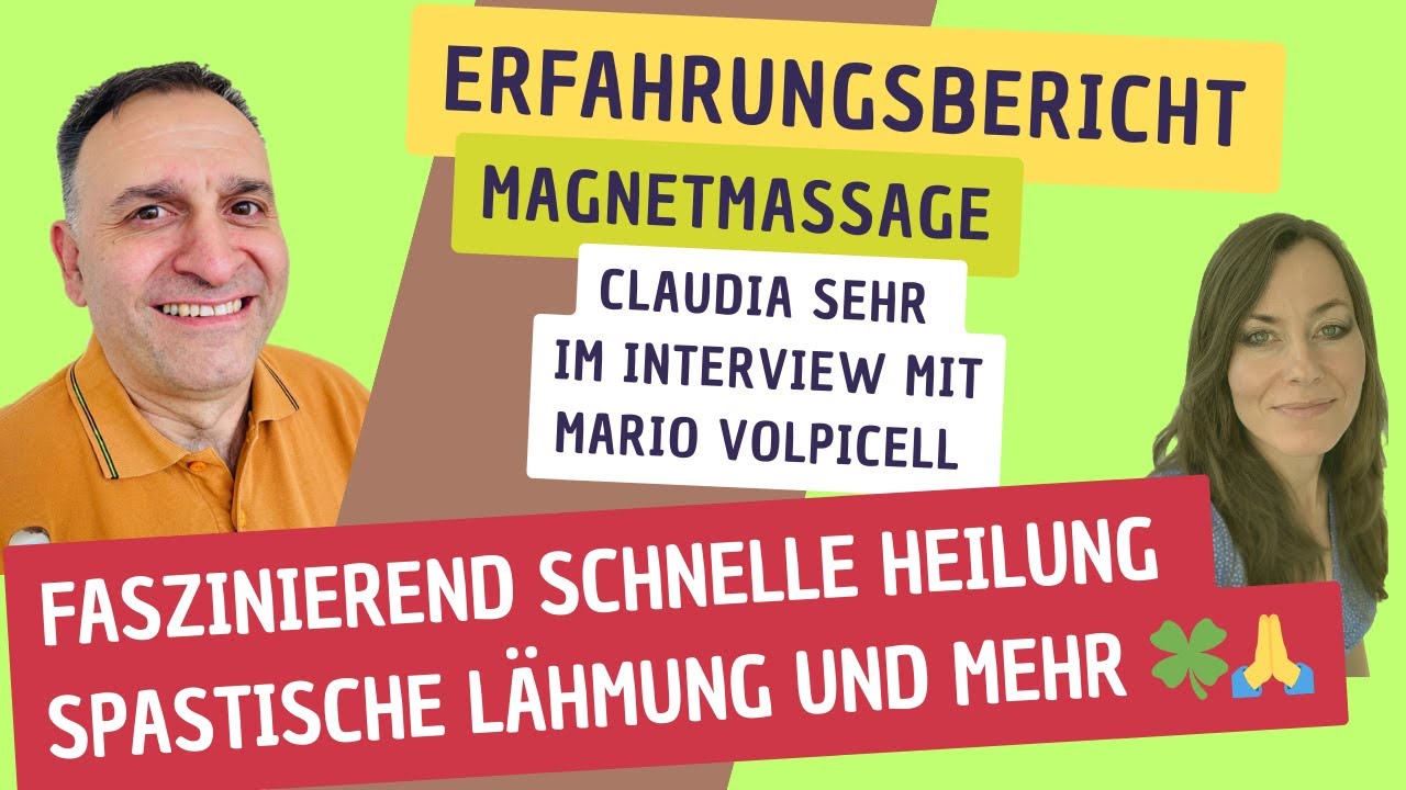 Magnetmassage 🧲 Spastische L&auml;hmung, Stei&szlig;bein Schmerzen schnelle Heilung | Erfahrung Mario Volpicell