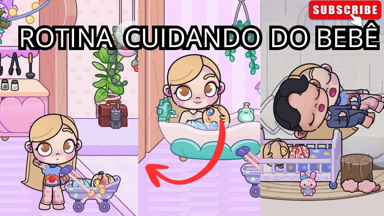 ROTINA CUIDANDO DO BEBÊ/HISTORIAS DO AVATAR WORLD #avatarworld #rotinaavatarworld @bkoficialgames  