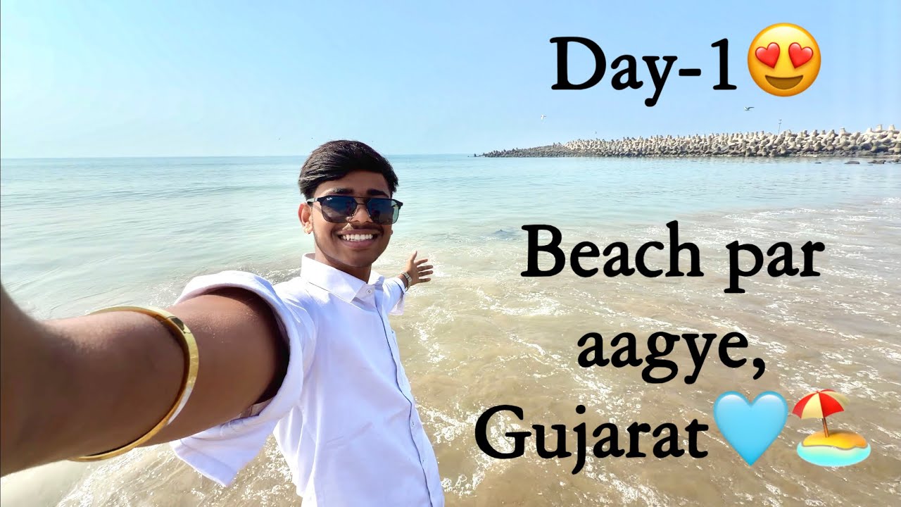 Gujrata pohoch gaye😍 | Somnath mandir | beach masti | Day-1 | vinay Jadhav 